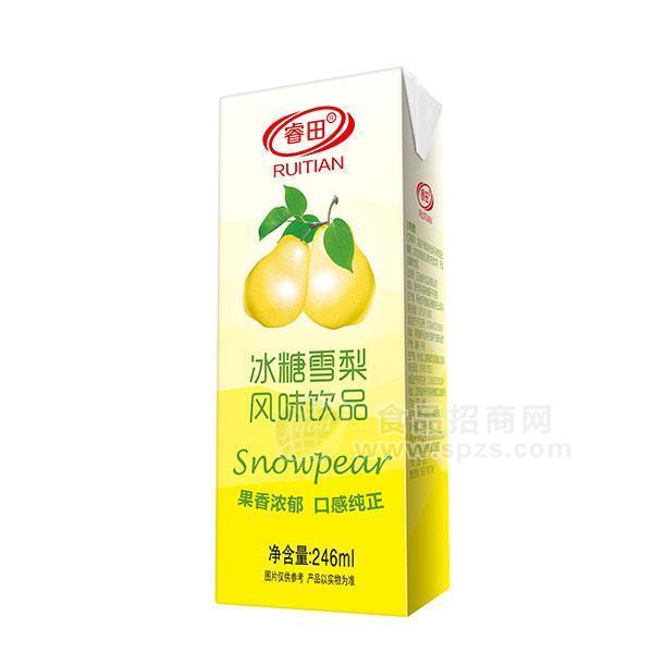 ·睿田 冰糖雪梨风味饮品 果味饮料招商246ml 