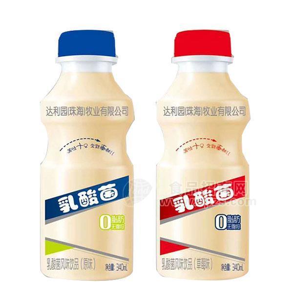 ·乳酸菌风味饮品 草莓味 0脂肪饮料招商340ml 