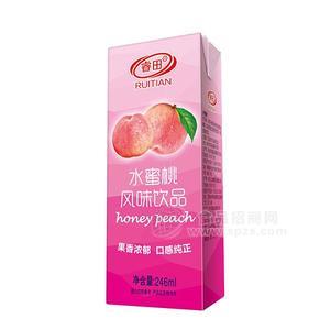 睿田 水蜜桃風味飲品 果味飲料招商246ml