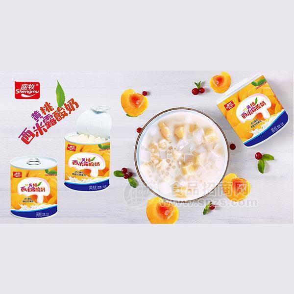 ·盛牧黄桃西米露酸奶 312x24罐 