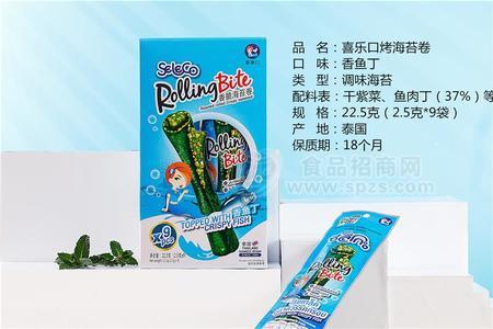 泰國(guó)喜樂(lè)口海苔香魚(yú)丁味