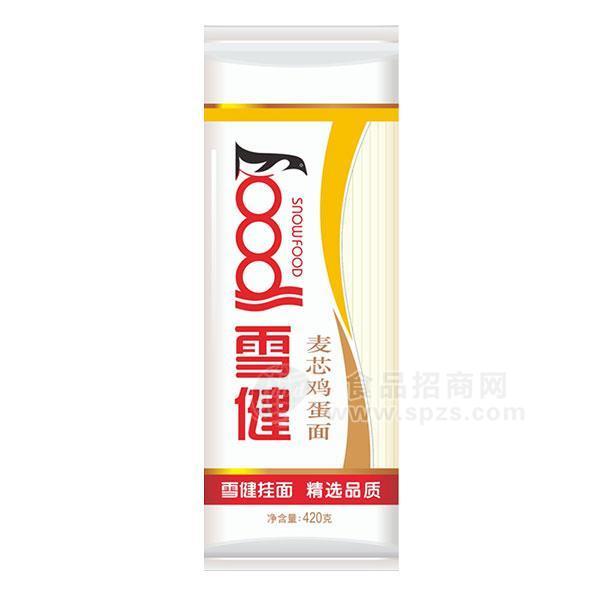 ·雪健麦芯鸡蛋面420g 雪健挂面 