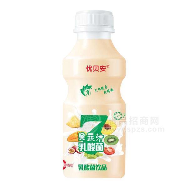 優(yōu)貝安 果蔬汁乳酸菌飲品 果蔬乳飲料 招商340ml