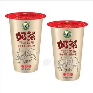 秀米秀 奶茶飲品 紅豆味400ml