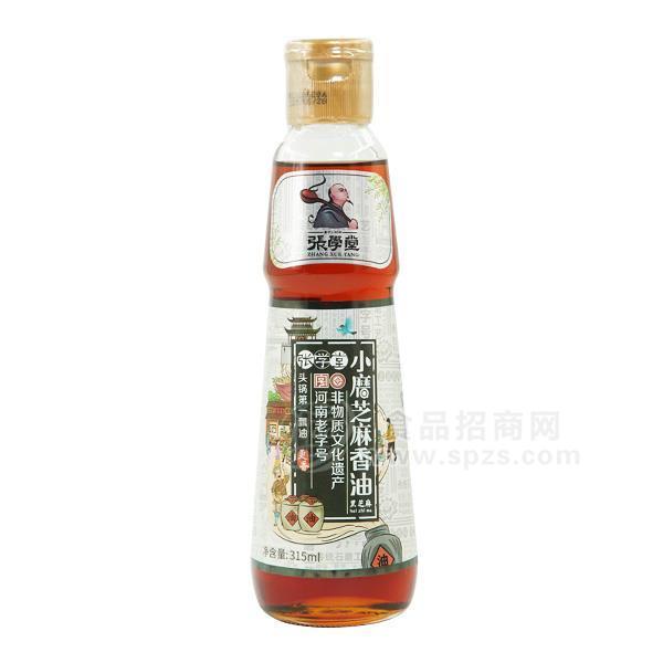 張學(xué)堂 瓶裝小磨芝麻香油 調(diào)味品 315ml