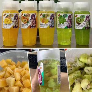 芒果 玻璃 葡萄 猕猴桃 黄桃果汁果肉饮料430ml