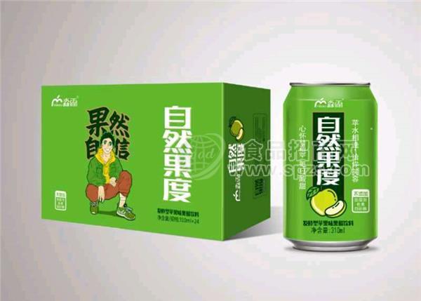 自然果度蘋果醋飲料