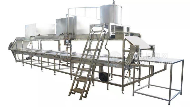 自动大型腐竹机生产视频全套豆制品制造厂家设备可加工定做