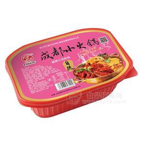 时来运转麻辣小龙虾味 成都自热小火锅方便食品招商厂家直销