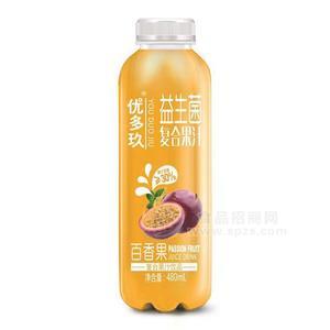 優(yōu)多玖 百香果益生菌復合果汁飲品 480ml