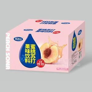 完达山 蜜桃苏打果味饮料 400mlx24瓶