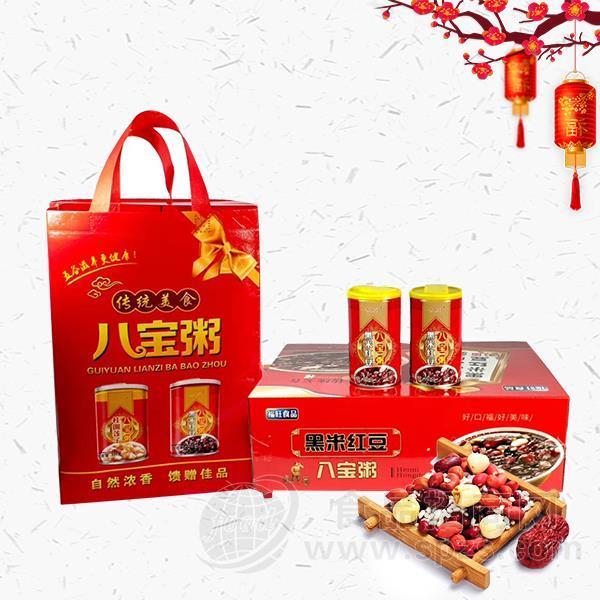 福旺食品 礼盒装 黑米红豆八宝粥 方便粥  方便食品 招商 
