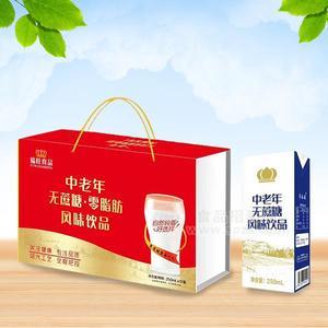 福旺食品 中老年 無蔗糖風(fēng)味飲品  復(fù)合蛋白飲品 250mlx12盒