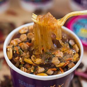 龙梦圆酸辣粉实拍图方便食品新品招商厂家直销