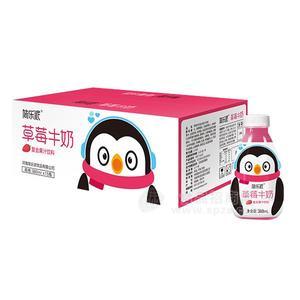 簡(jiǎn)樂(lè)派草莓牛奶復(fù)合果汁飲料380mlx15瓶