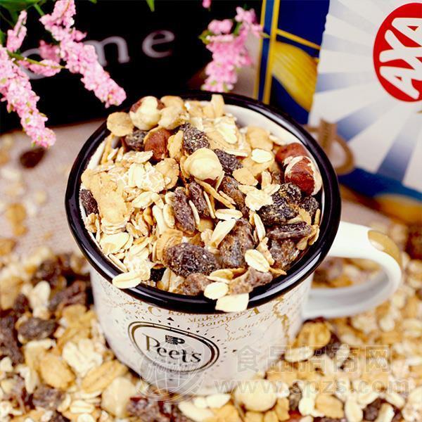 AXA 45%水果坚果即食谷物实物图水果燕麦 网红食品700g