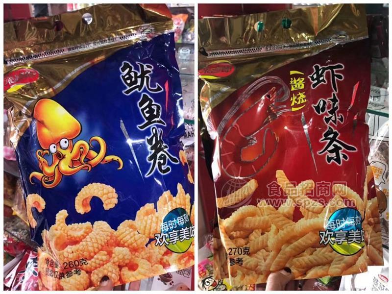 米修郎 魷魚(yú)卷 蝦味條 270g 袋裝