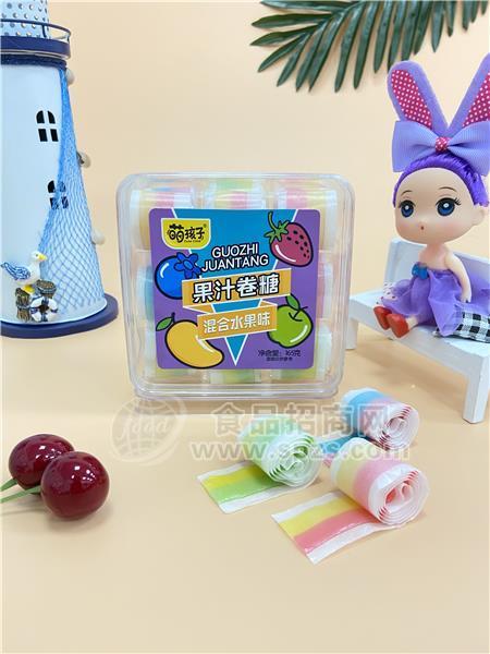 萌孩子果汁混合水果味玩具零食