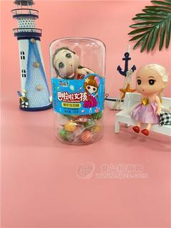 萌孩子萌孩子巴啦啦女孩玩具零食挂件爆浆泡泡糖水蜜桃味