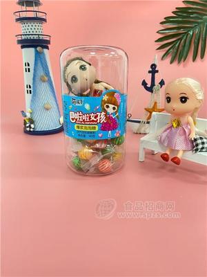 萌孩子萌孩子巴啦啦女孩玩具零食挂件爆浆泡泡糖水蜜桃味