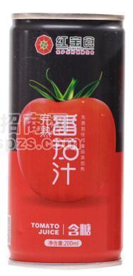 红宝食100%完熟含糖番茄汁招商招商