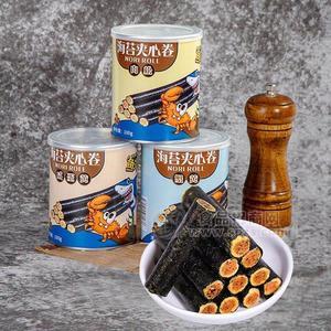 罐装海苔蟹黄夹心卷休闲食品招商100g