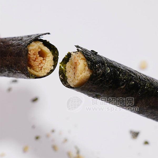 罐裝 海苔咸蛋黃夾心卷 休閑食品招商100g