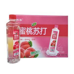 闻乐蜜桃苏打水 果味饮料400mlx15瓶
