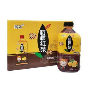 聞樂檸檬紅茶 果味飲料1L