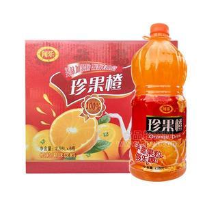 聞樂珍果橙 橙粒果味飲料2.58Lx6瓶