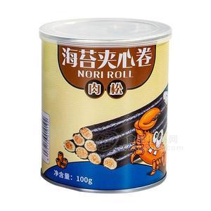罐装肉松海苔夹心卷新品招商100g