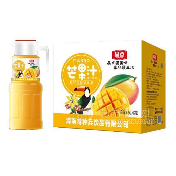 ·品点 芒果汁饮料隆重招商1.5Lx6瓶 