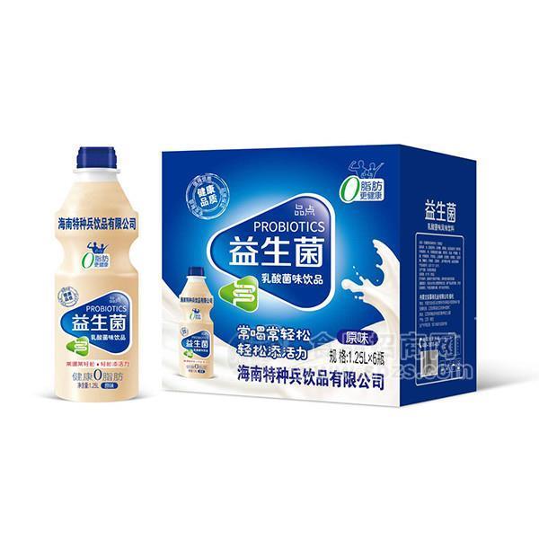·品点 益生菌 乳酸菌味饮品 原味乳饮料1.25Lx6瓶 