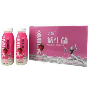 啟碩草莓奶昔益生菌 乳酸菌飲品310mlx15瓶