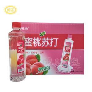 闻乐蜜桃苏打饮料400mlx15瓶