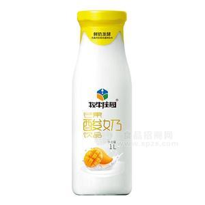 牧牛莊園 芒果酸奶飲品1L