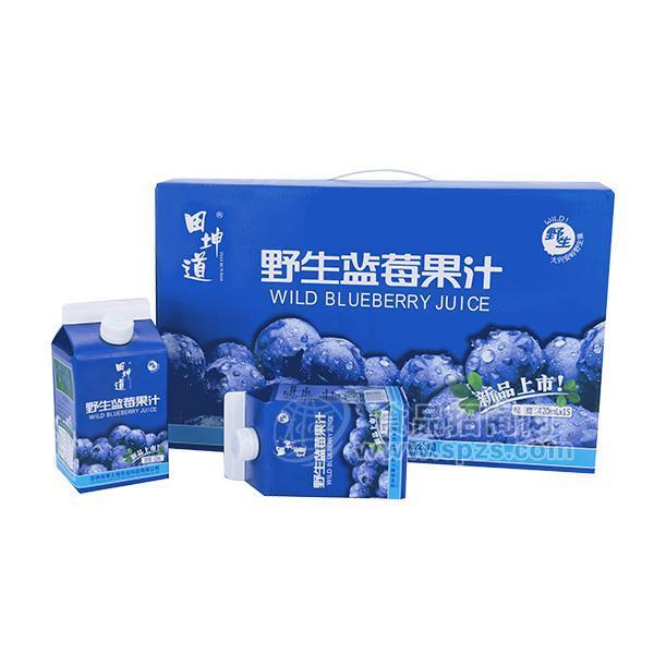 田坤道 野生蓝莓果汁招商 礼盒装 送礼佳品 420mlx15盒