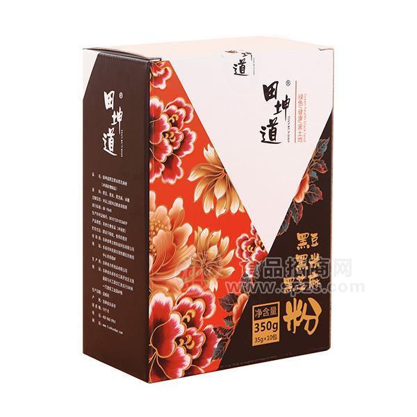田坤道 黑豆黑米黑芝麻粉 固体饮料冲调饮品招商350g
