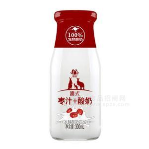 明姑澳式枣汁酸奶 发酵酸奶饮品300ml