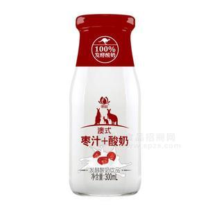 明姑澳式棗汁酸奶 發(fā)酵酸奶飲品300ml