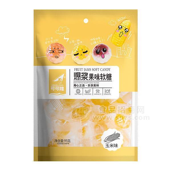 可可隆 爆浆果味软糖 玉米味95g