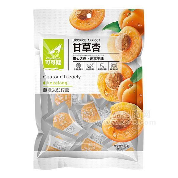 可可隆 甘草杏 蜜餞果脯 休閑食品招商118g