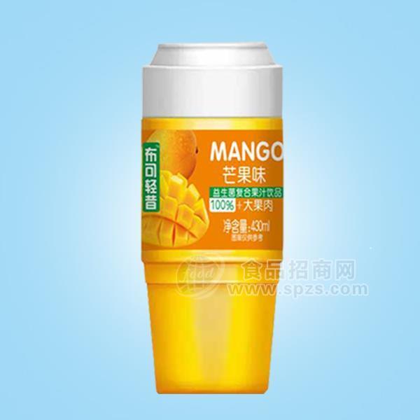 ·布可轻昔 芒果味 益生菌复合果汁饮料招商 果肉饮料430ml 
