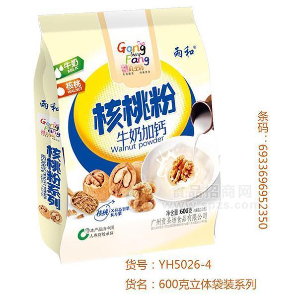 雨和核桃粉牛奶加钙 袋装冲调食品600g