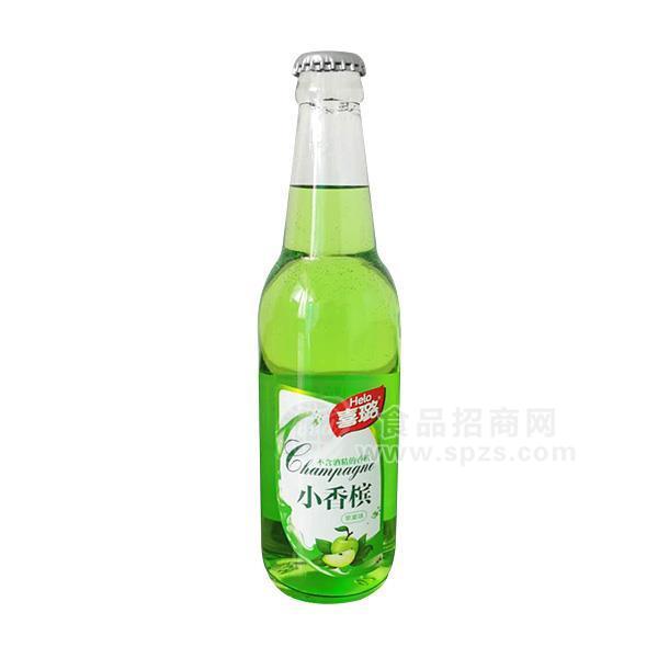 ·喜璐苹果味小香槟 玻璃瓶果味饮料 
