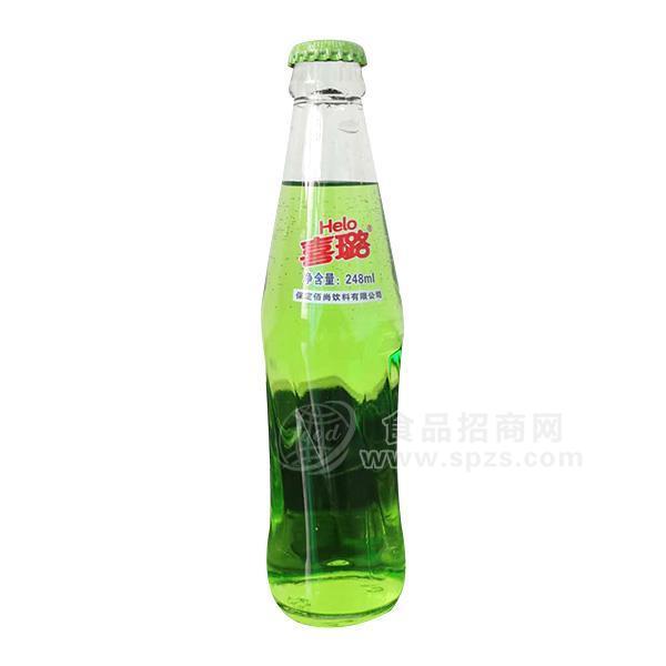 喜璐蘋果味果汁飲料玻璃瓶 248ml