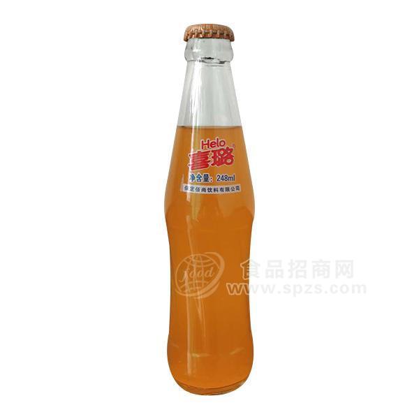 ·喜璐橙子果汁饮料玻璃瓶248ml 