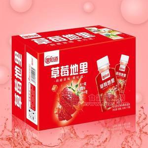 果知道 箱裝草莓復(fù)合果肉果汁飲料 350mlx15瓶