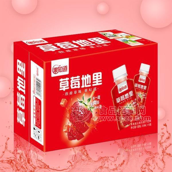 果知道 箱裝草莓復合果肉果汁飲料 350mlx15瓶