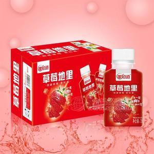 果知道 箱裝草莓復(fù)合果肉果汁飲料 350mlx15瓶